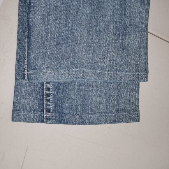 Vigoss Bootcut Jeans Women Size 3 Stretch Rear Flap Pocket Indigo Wash EUC - Picture 9 of 11